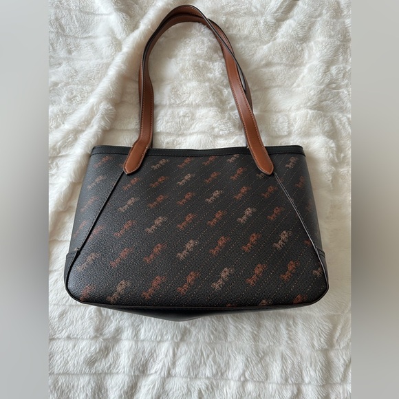 Coach Brown and Black Women's Tote Bag - Picture 5 of 5
